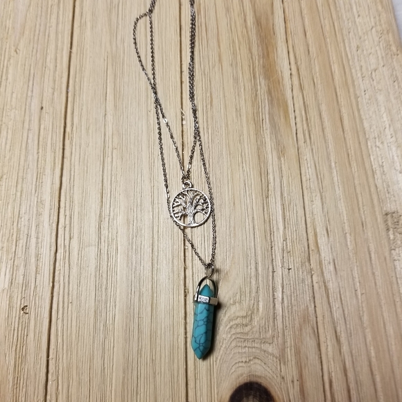 Gorgeous  Tree of Life Turquoise Gemstone SILVER - Picture 6 of 9